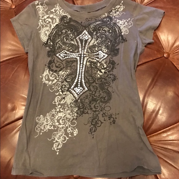 Ransom Tops - Women’s embellished Shirt with rhinestones